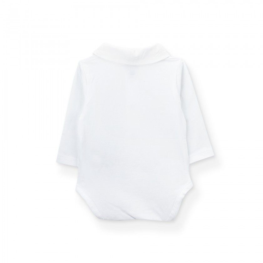 Tiny Pear Body for baby boys in organic cotton