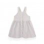 Nyomi Pinafore for girls in stripe twill