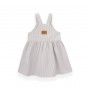 Nyomi Pinafore for girls in stripe twill
