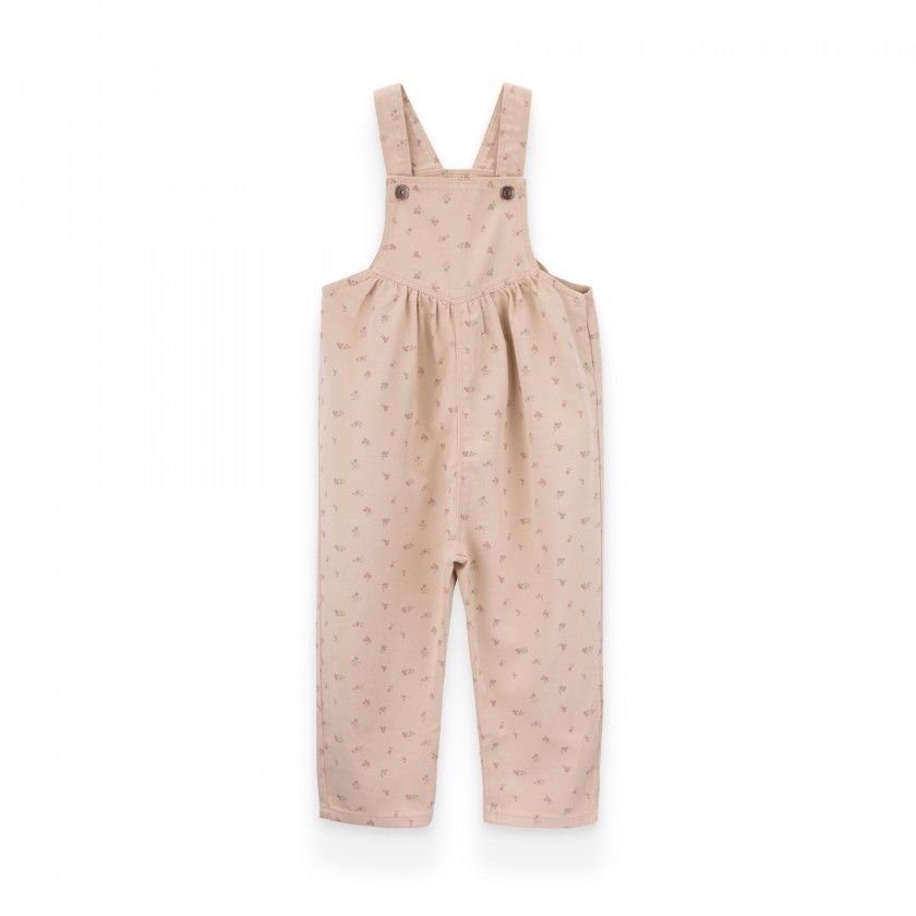 Flora Overalls for baby girls in pattern twill