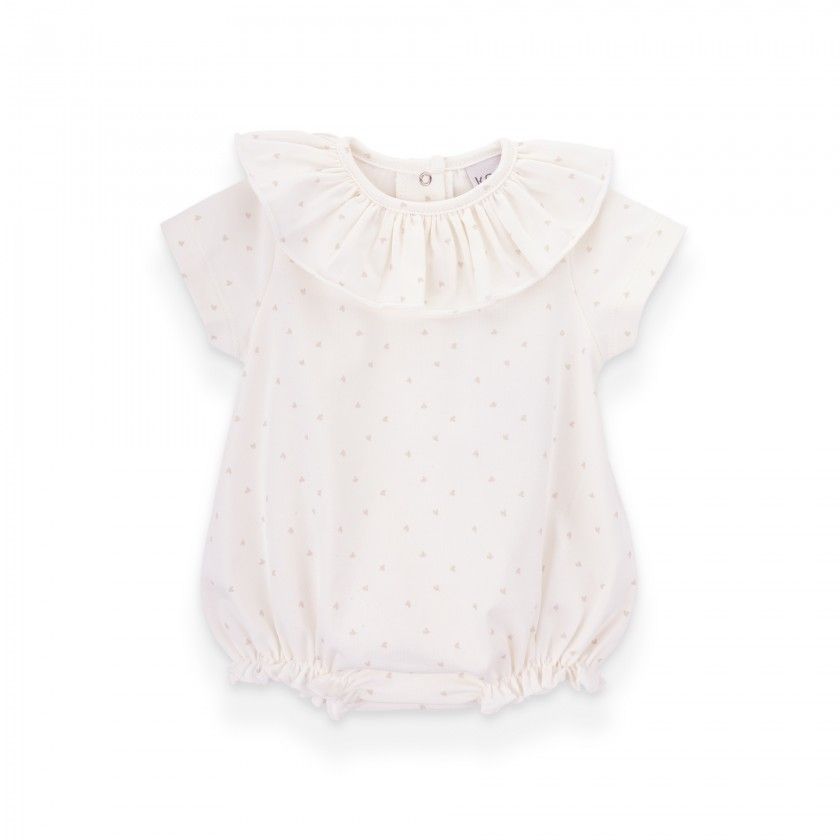 Hug romper for baby in organic cotton