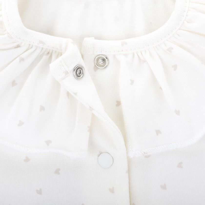 Hug romper for baby in organic cotton