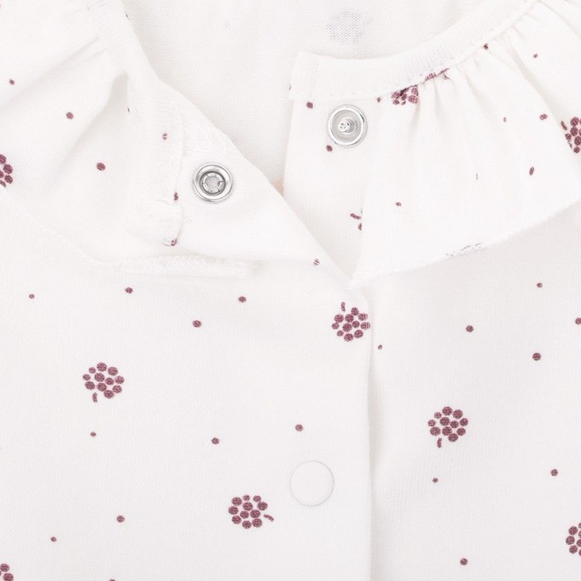 Babygrow de recm-nascido Amora para menina, em algodo