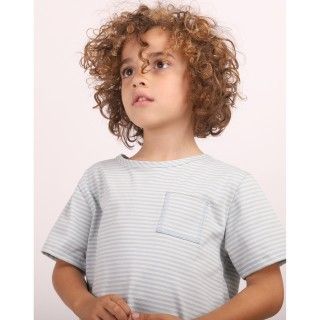 T-shirt Louie de menino em algodo