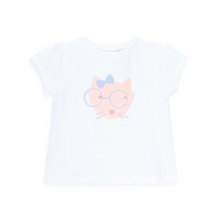 T-shirt Mrs. Raccoon menina em algodão orgânico T-shirt Mrs. Raccoon menina em algodão orgânico