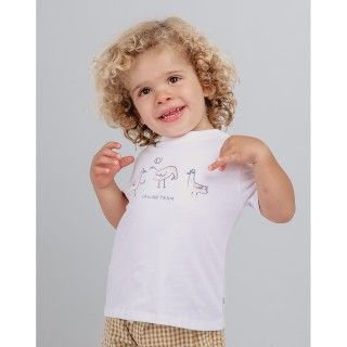 T-shirt Sailor Team bebé menino em algodão T-shirt Sailor Team bebé menino em algodão