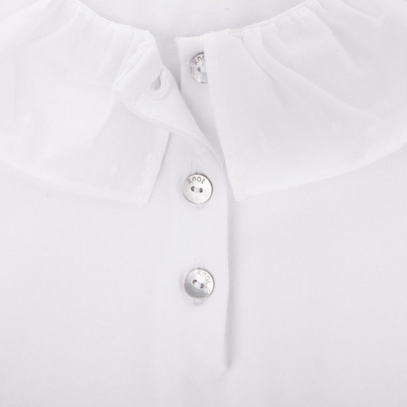 Mary polo for girls in organic cotton
