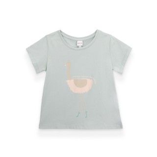 Ostrich T-shirt for girls in organic cotton