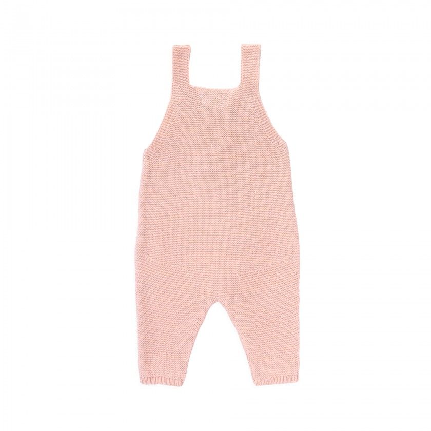 Jardineira de malha Charlie recm-nascido em algodo