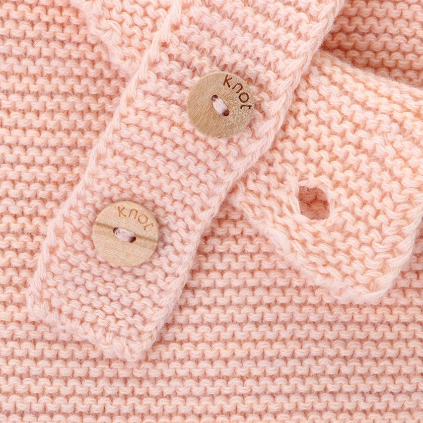 Jardineira de malha Charlie recm-nascido em algodo