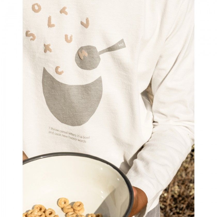 T-shirt manga comprida menino algodo #7 Cook New Words