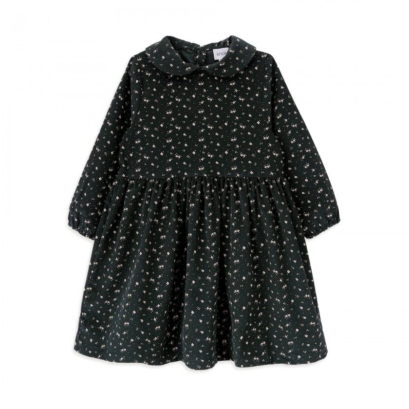 Vestido Citron Flowers de menina em bombazine