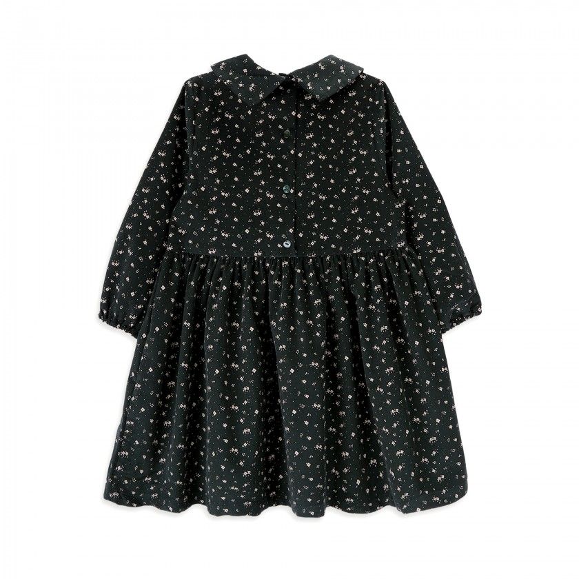 Vestido Citron Flowers de menina em bombazine