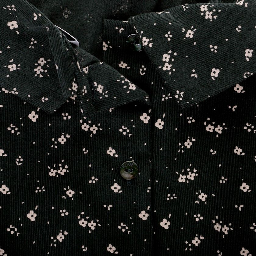 Vestido Citron Flowers de menina em bombazine