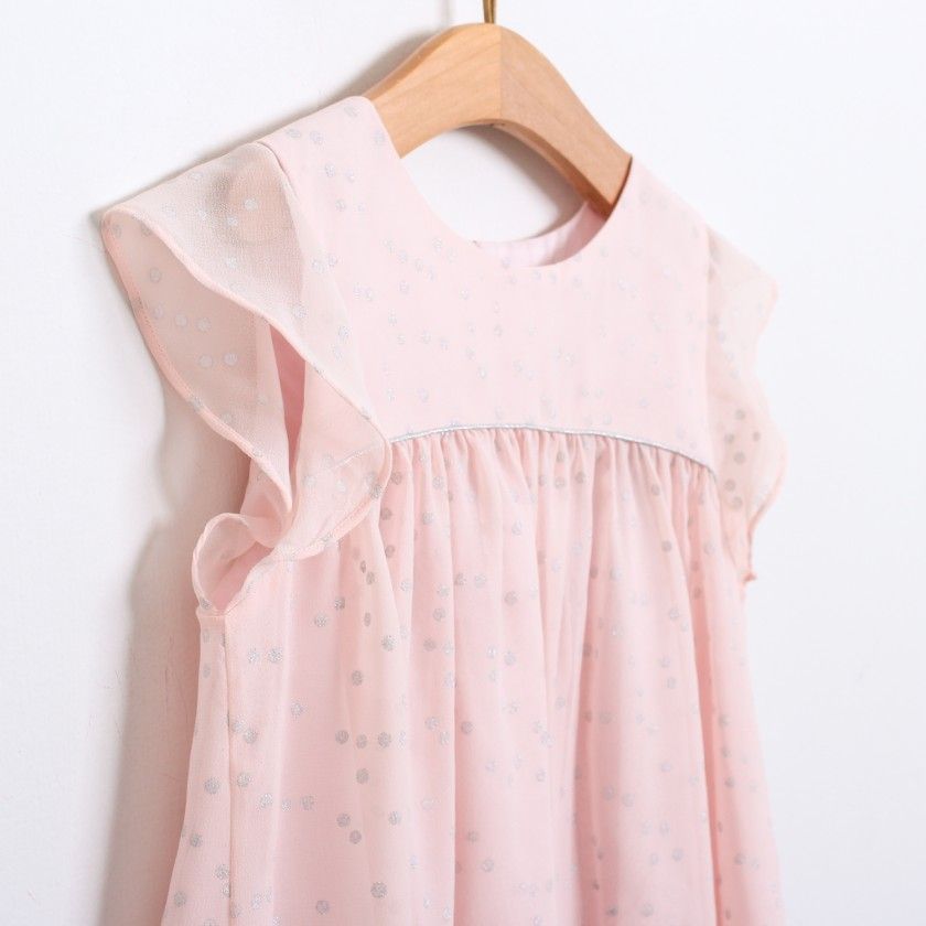 Vestido silver dots
