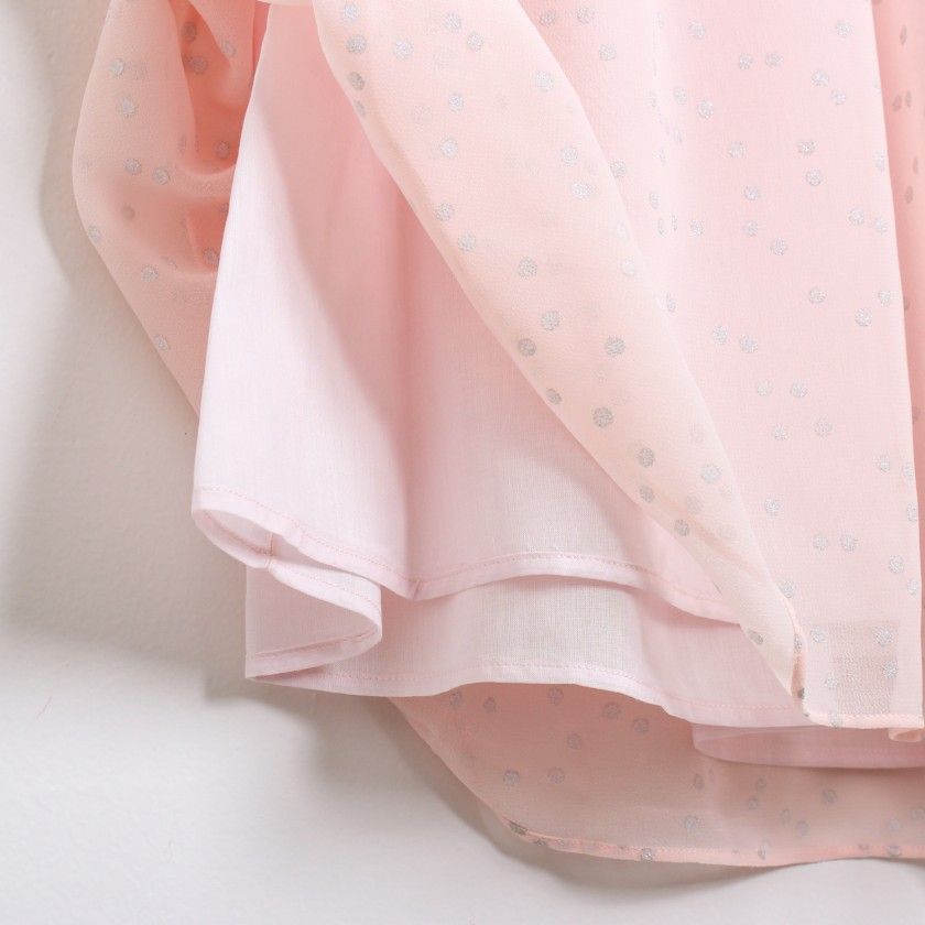 Vestido silver dots