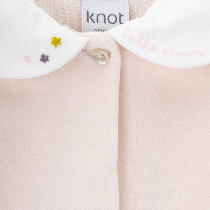 Babygrow Pink Space Smothie de beb menina em algodo