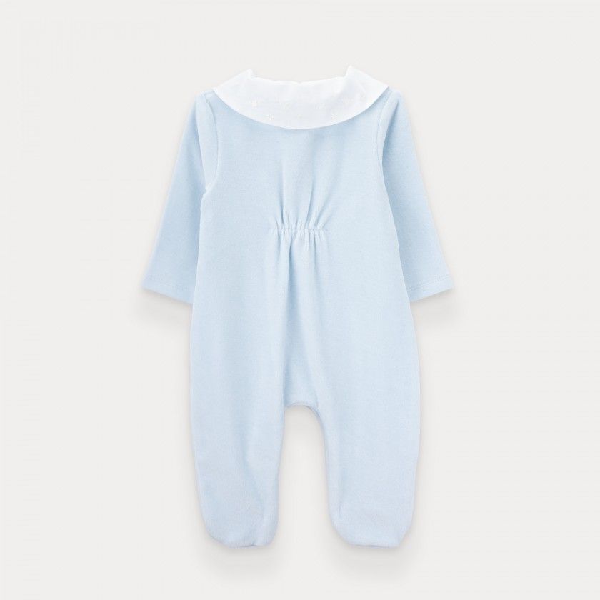 Babygrow Blue Space for baby boy in cotton