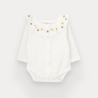 Body Ivy Pink de beb menina em algodo orgnico