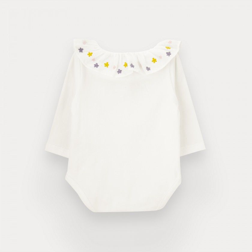 Ivy Pink bodysuit for baby girl in organic cotton