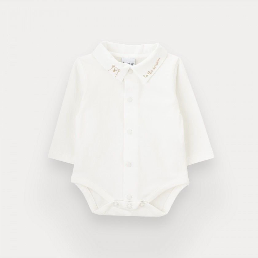 Astro Bear bodysuit for baby boy in organic cotton