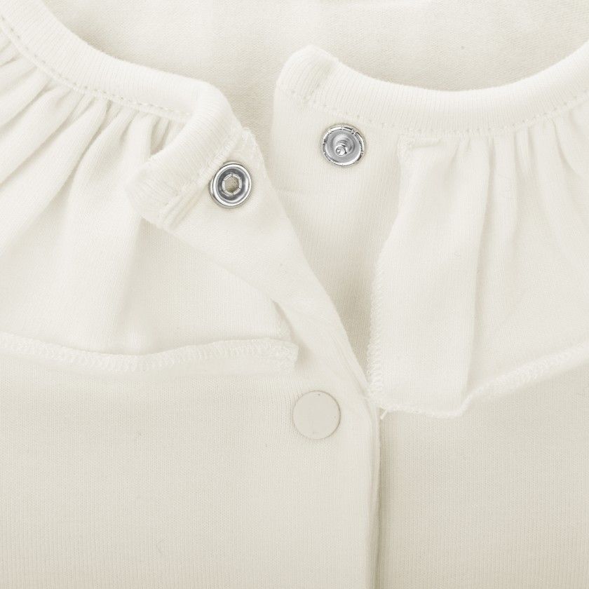 Body Cloudy de beb menina em algodo orgnico