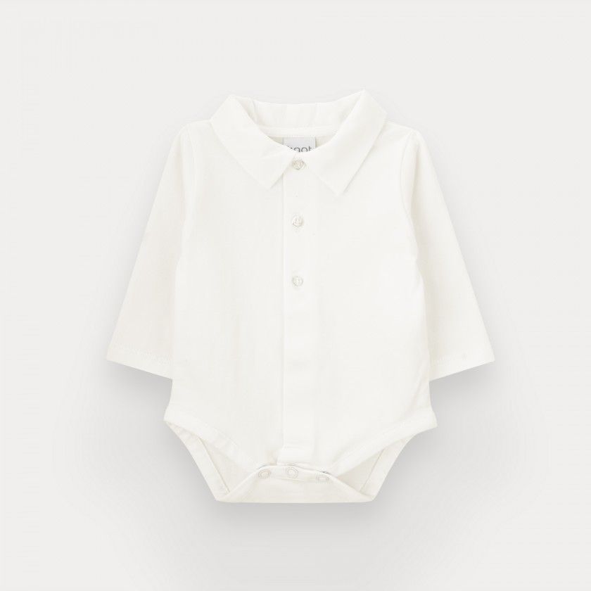 Body Rainy de beb menino em algodo orgnico
