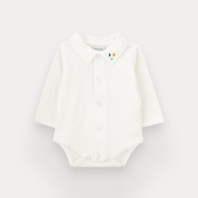 Body Twinkles de beb menino em algodo orgnico