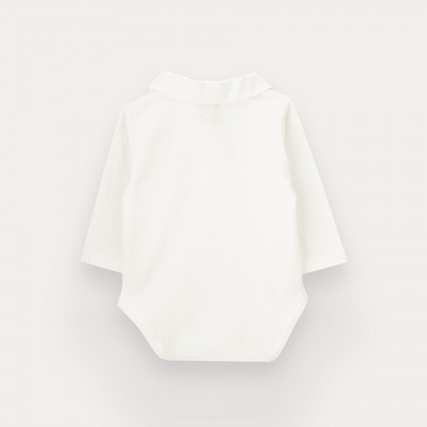 Body Rainy de beb menino em algodo orgnico