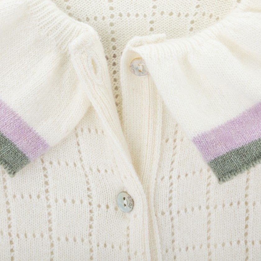 Body de tricot Snowie Moon de beb menina