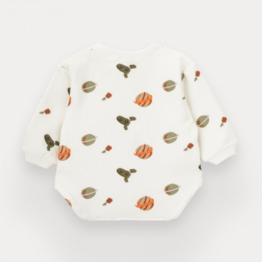 Body Little Astronaut de beb menino em algodo