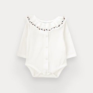 Jolly Stars bodysuit for baby girl in organic cotton
