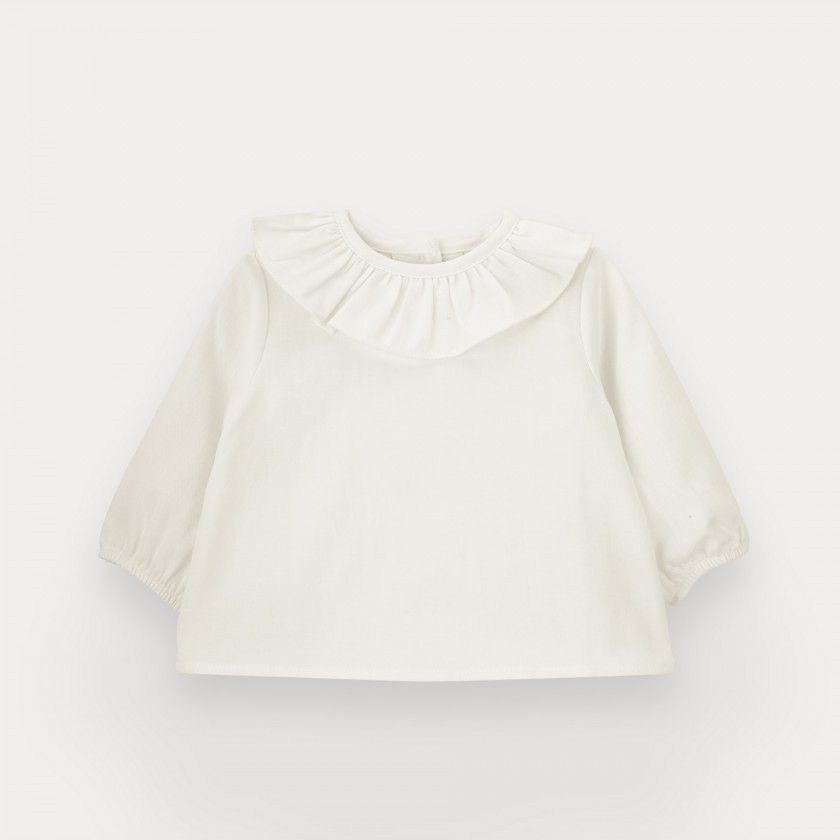 Blusa Esme de beb menina em algodo