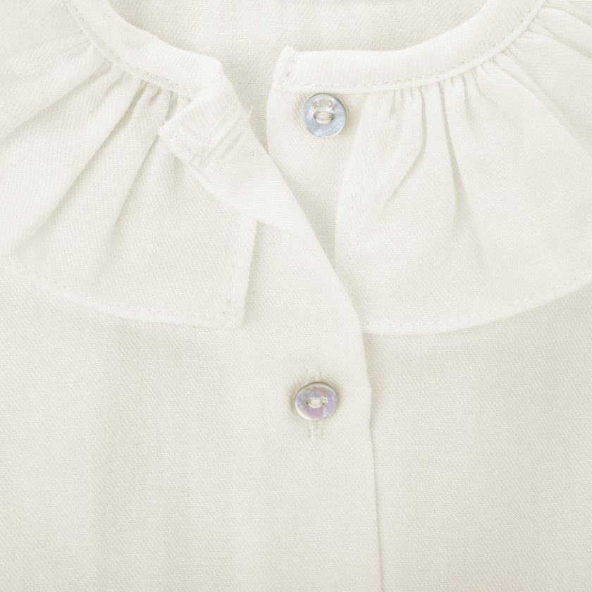 Blusa Esme de beb menina em algodo