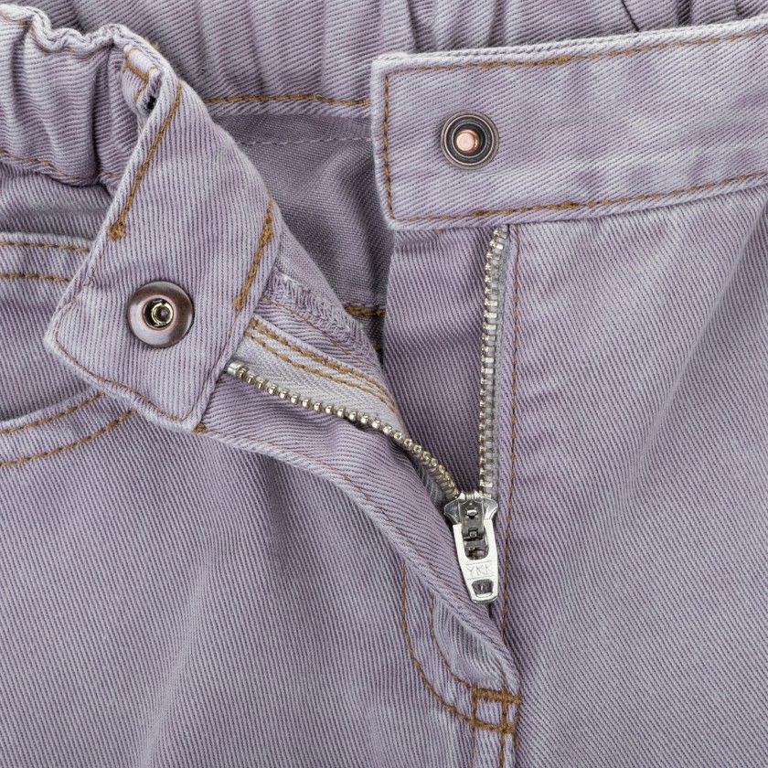 Millie trousers for girl in cotton twill