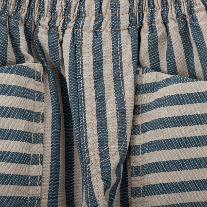 Sloan trousers for boy in stripes cotton twill
