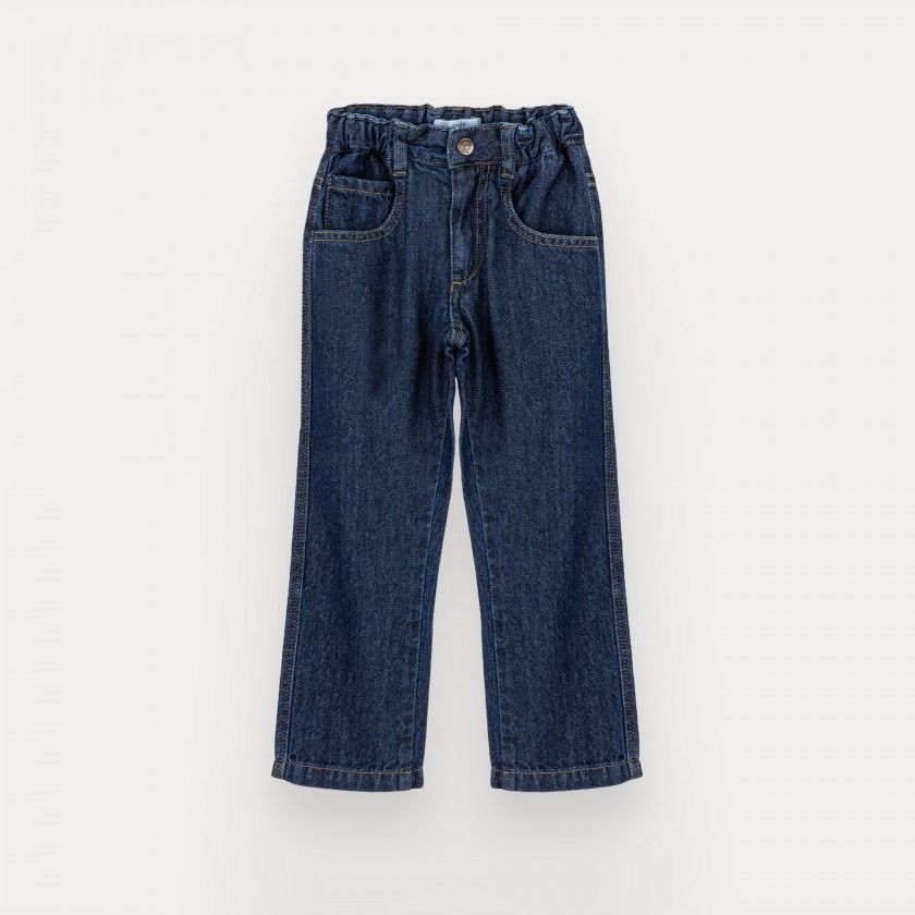 Jake trousers for boy in denim