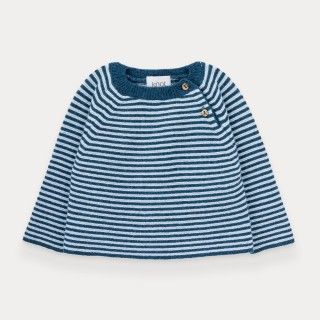 Marine Stipes knitted sweater for baby boy