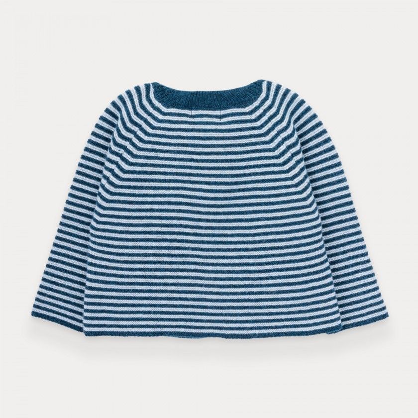 Camisola de malha Marine Stipes de beb menino