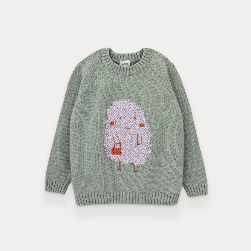 Camisola de malha Lady Monster de menina