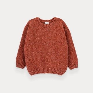 Twisted knitted sweater for kids