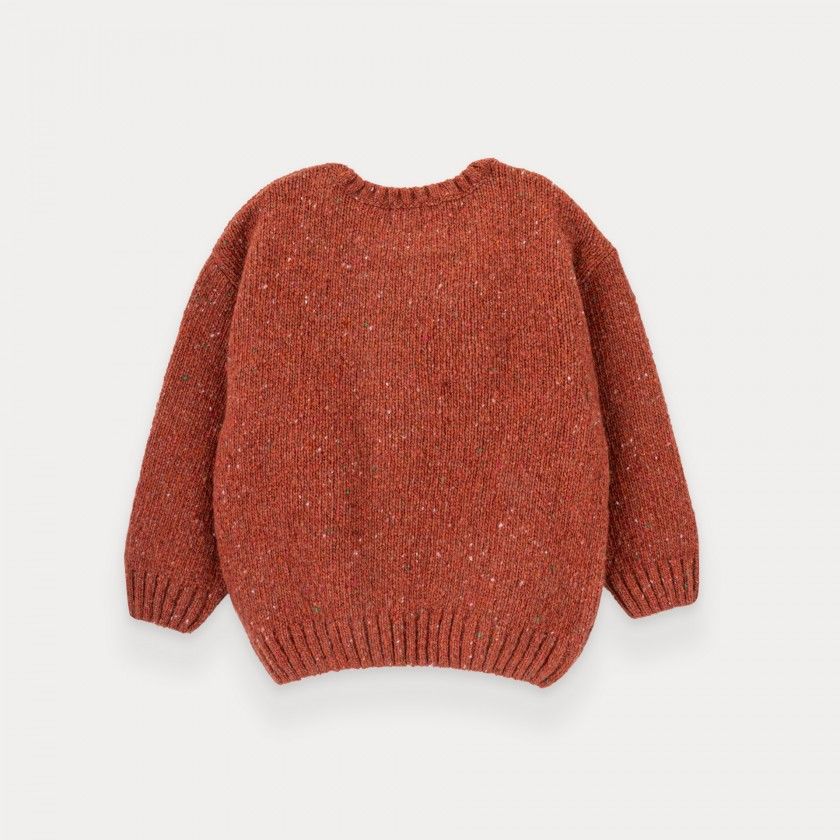 Twisted knitted sweater for kids