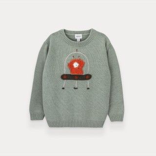 Moon Friend knitted sweater for boy