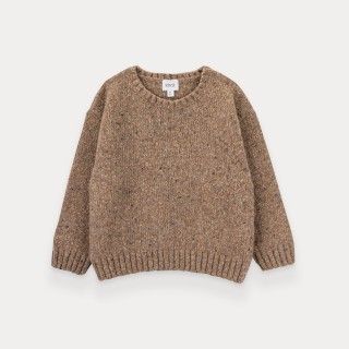 Twisted knitted sweater for kids