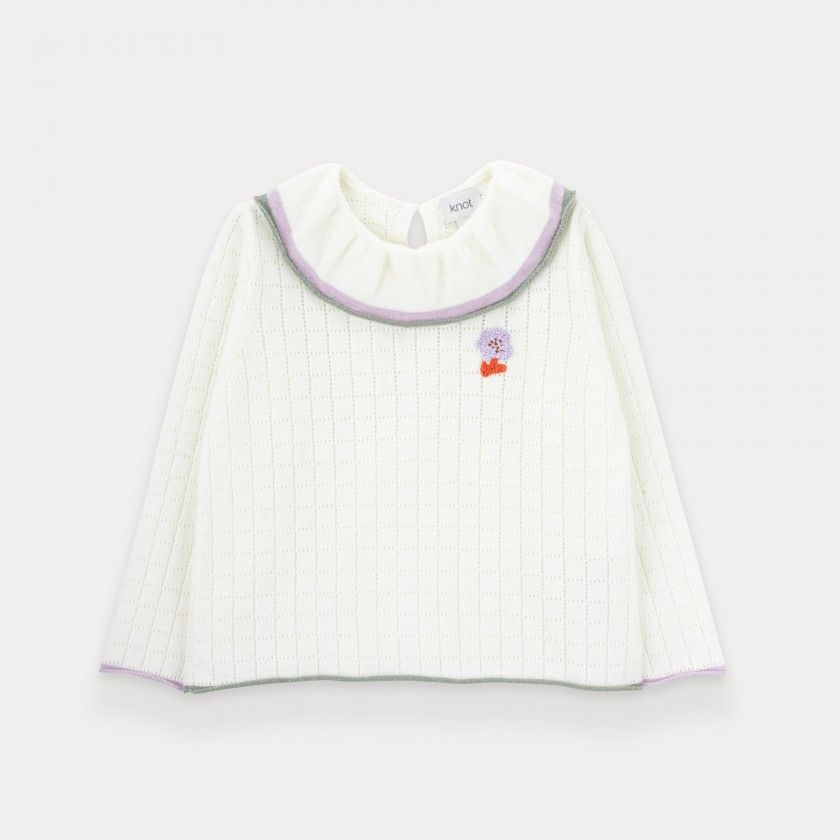 Snowie Moon knitted sweater for girl