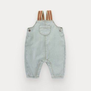 Casper overalls for baby in cotton twill
