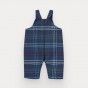 Mistletoe overalls for baby boy in checks