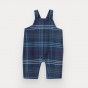 Mistletoe overalls for baby boy in checks
