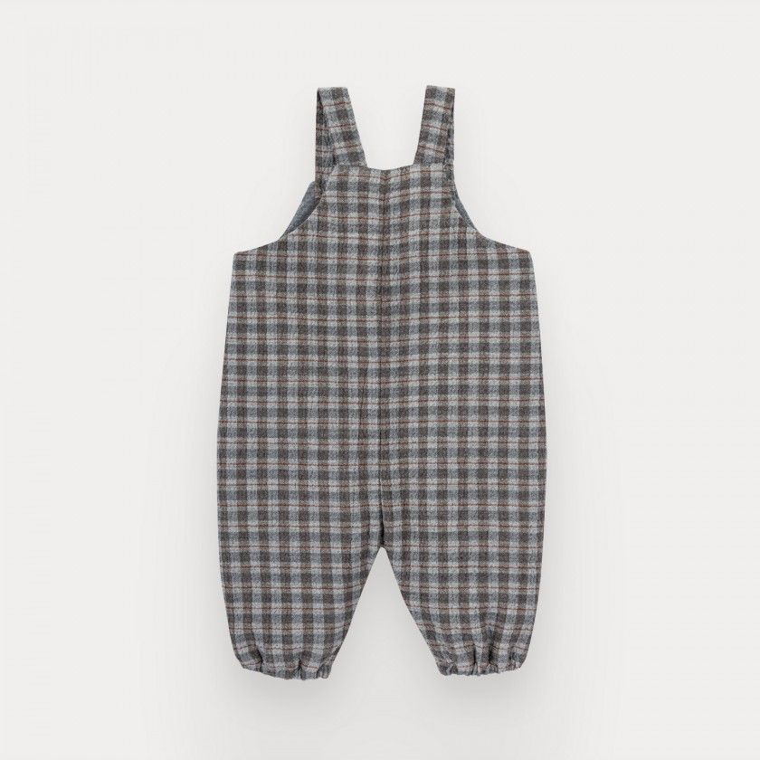 Salvatore overalls in baby boy in checks