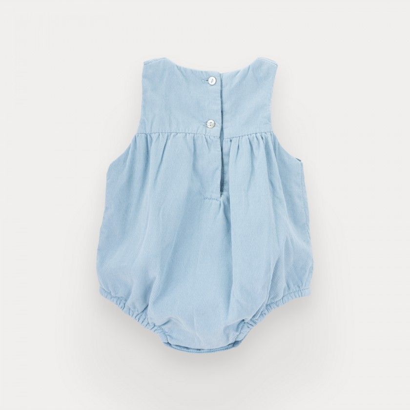 Blair romper for baby boy in corduroy